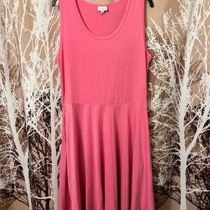 LuLaRoe Nicki Pink Sleeveless XL Dress